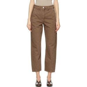 Lemaire SSENSE Exclusive Brown Twisted Jeans - Tobacco - FR 34
